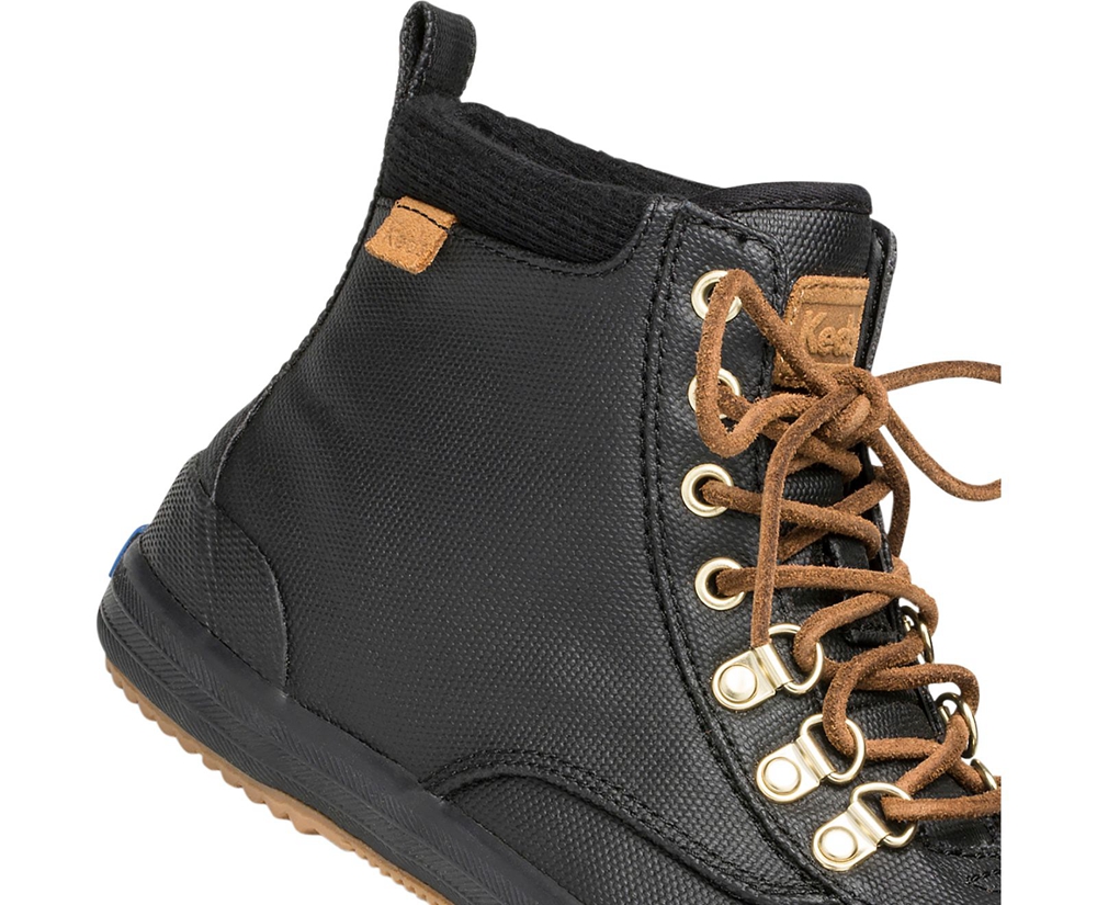 Womens Keds Boots - Scout Water-Resistant w/ Thinsulate™ - Black - 5319-NIPDE